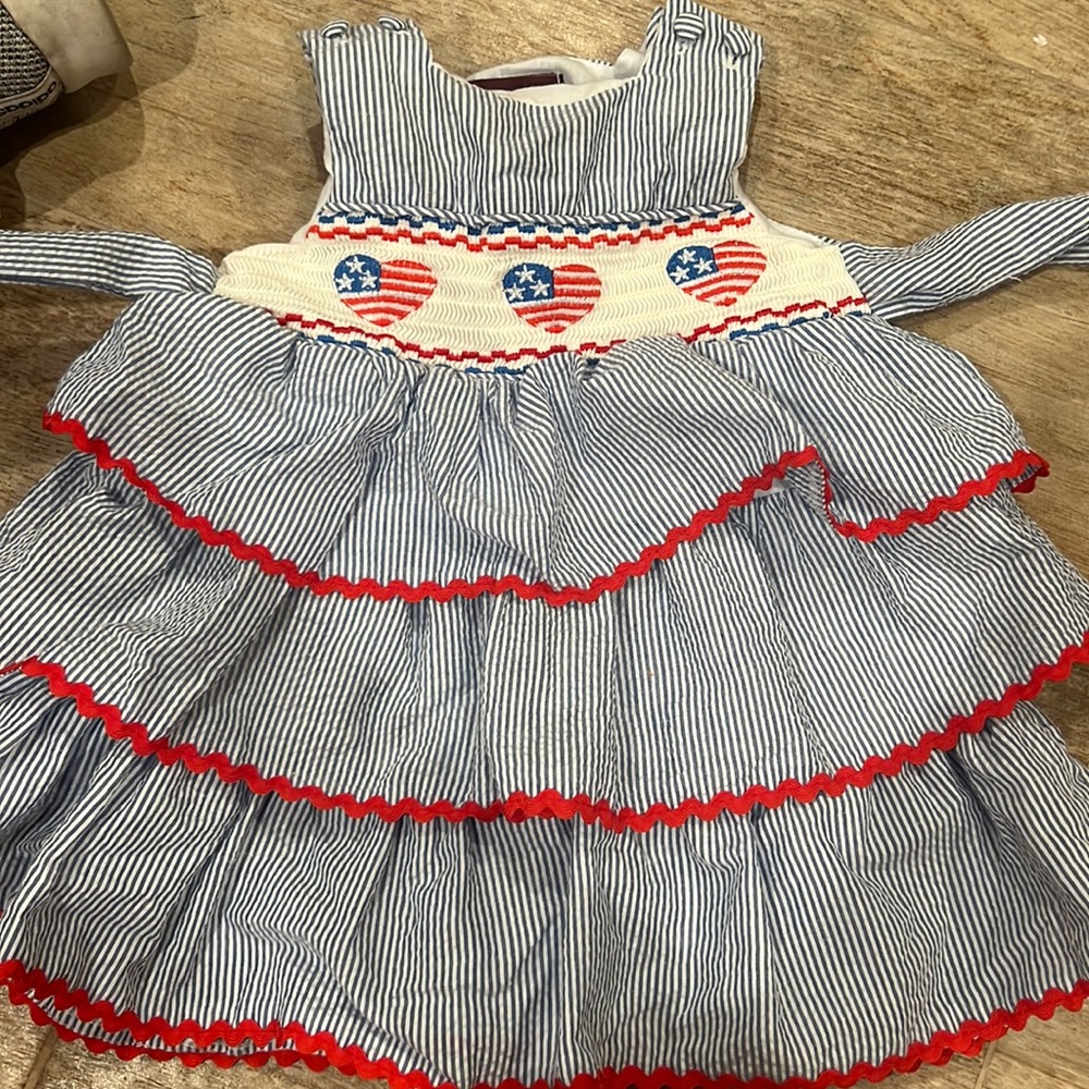 Flag Smocked Dress